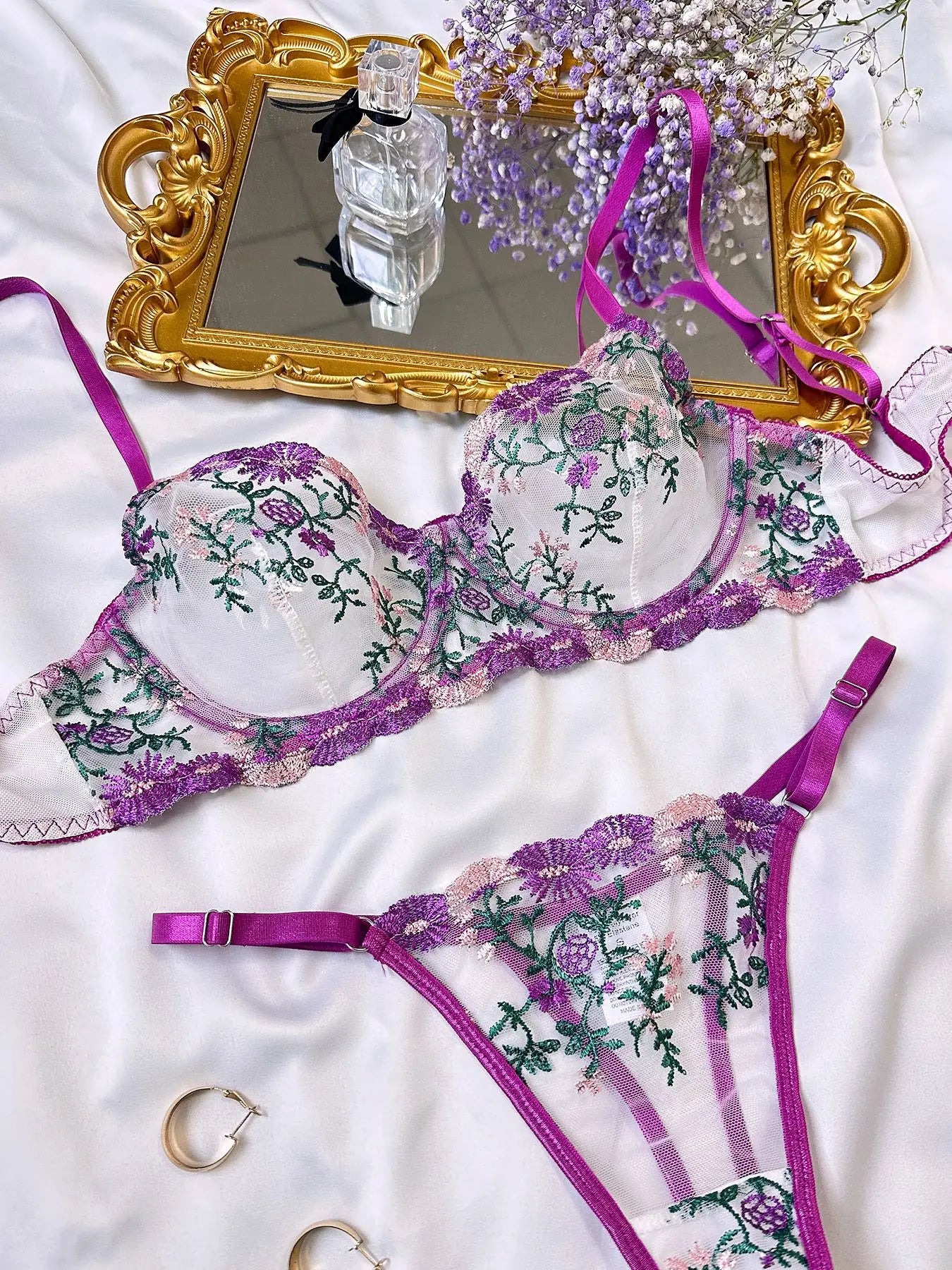 Purple Rain Lace Set