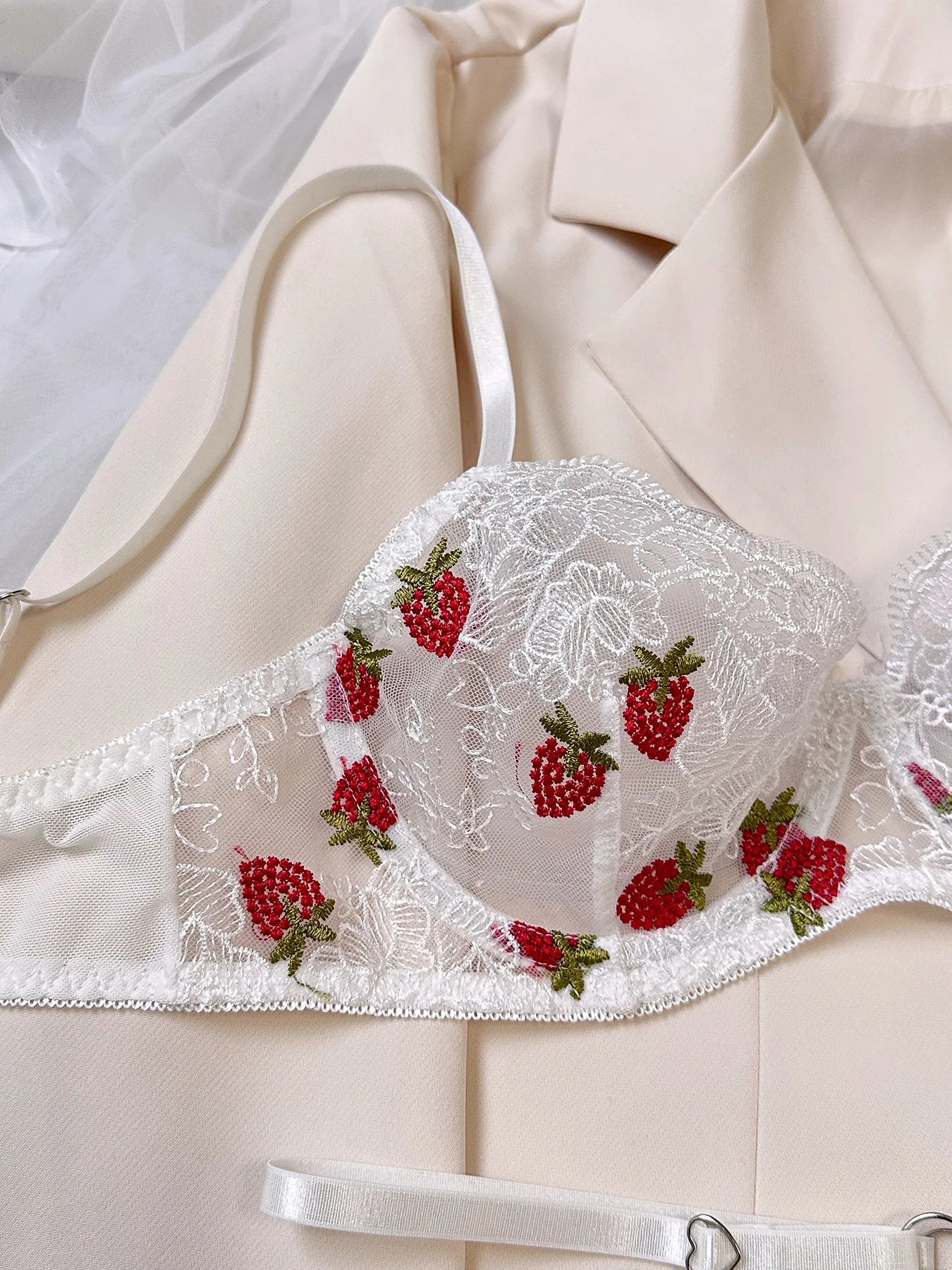 Strawberry Short Cake Lace Set