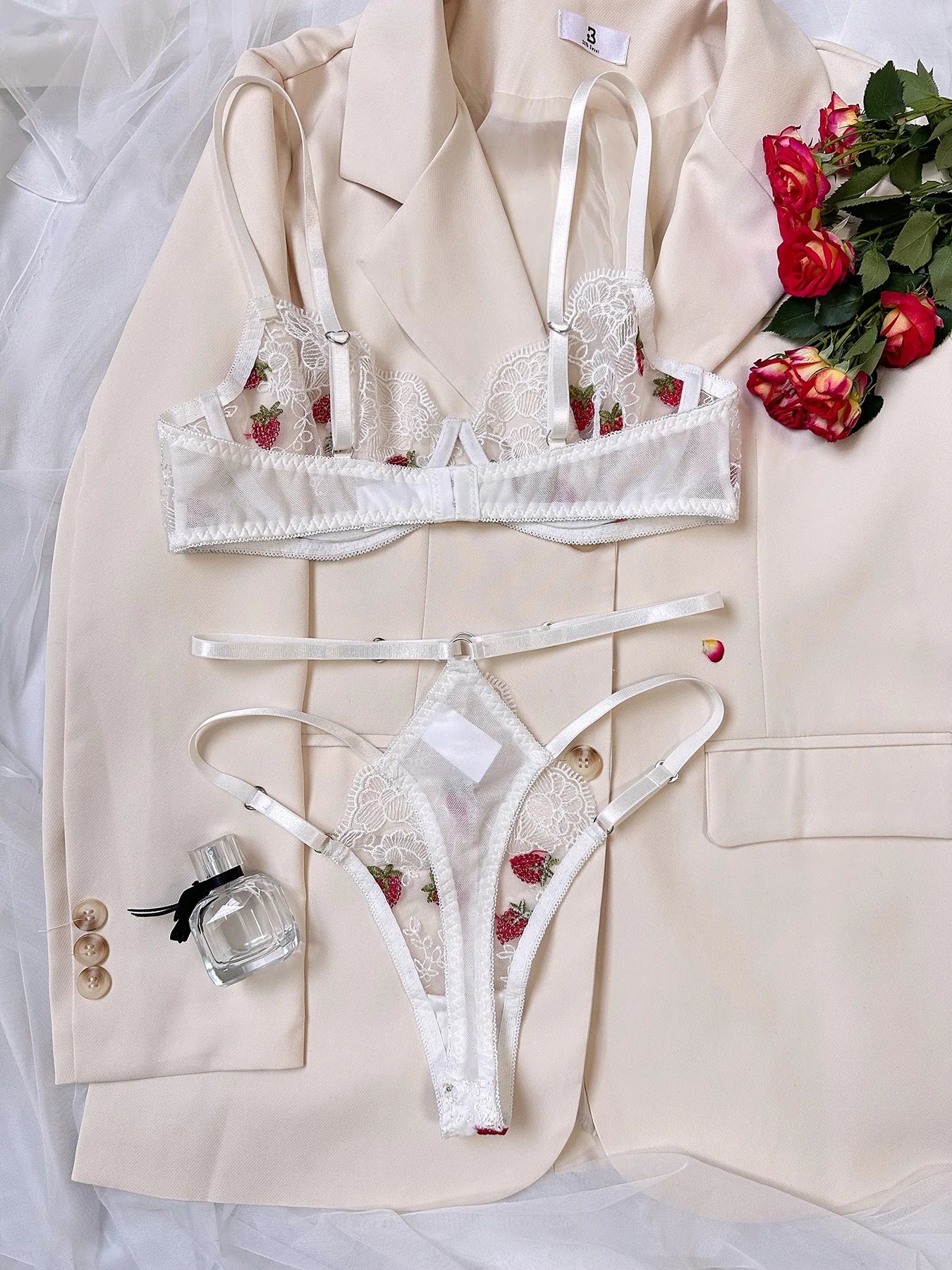 Strawberry Short Cake Lace Set